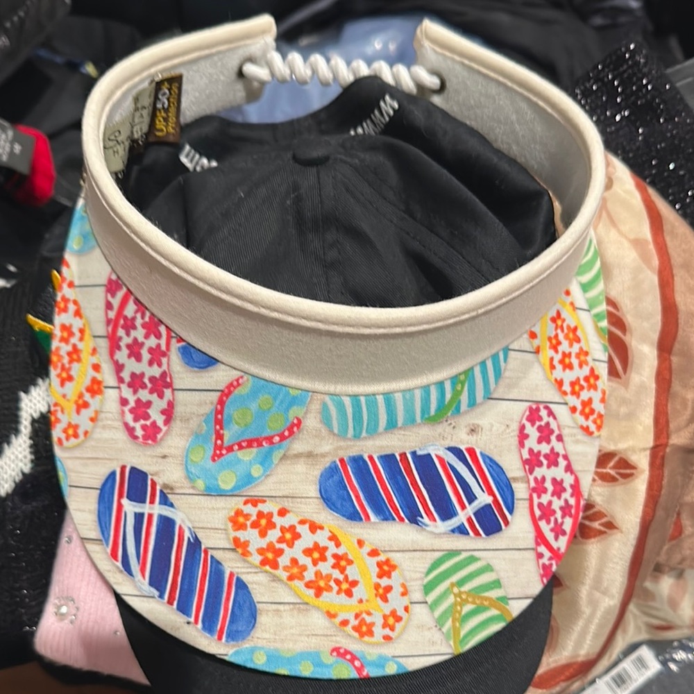 Colorful Flip-Flop Print Kids Visor
